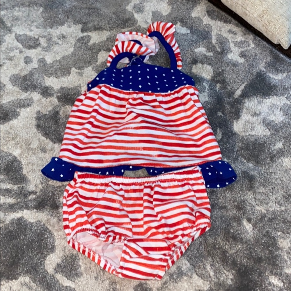 Baby girl 4 of July set